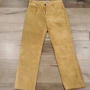 DKNY Tan Straight Leg Pants